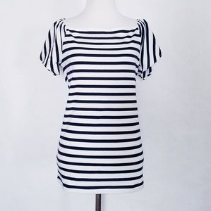 Lauren Ralph Lauren Striped Off The Shoulder Top